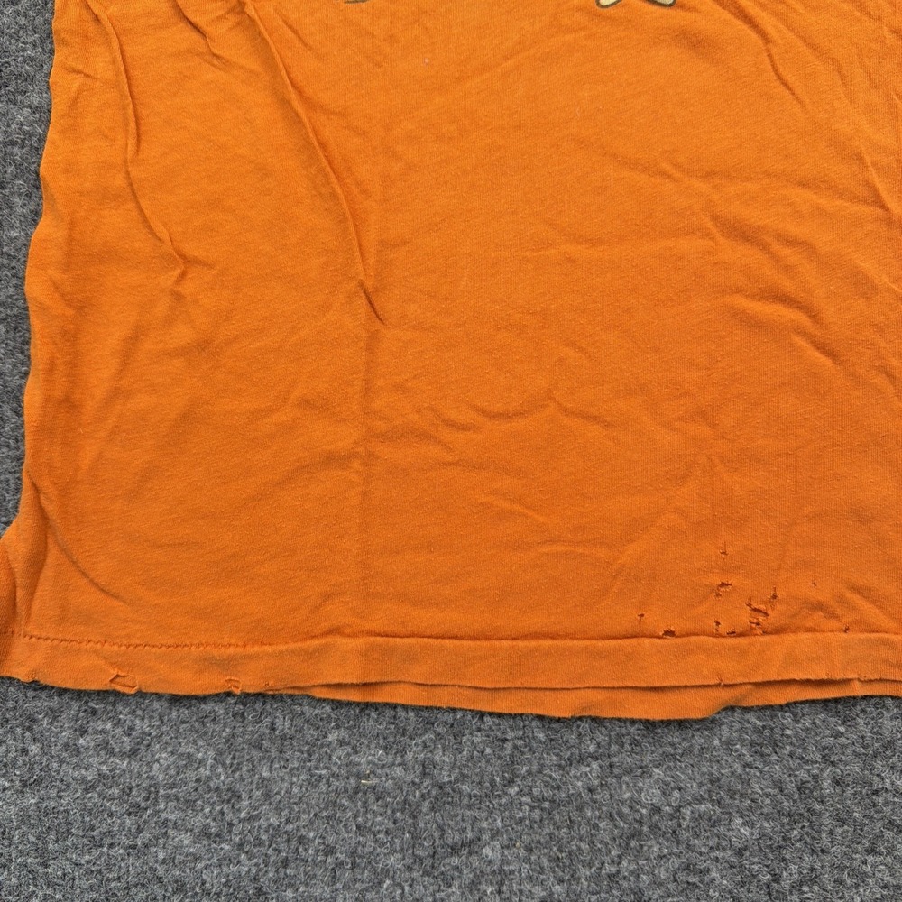 Vintage Y2K Oregon State‎ Beavers M Chip And Pepper NCAA Tee Orange Distressed - Picture 5 of 8